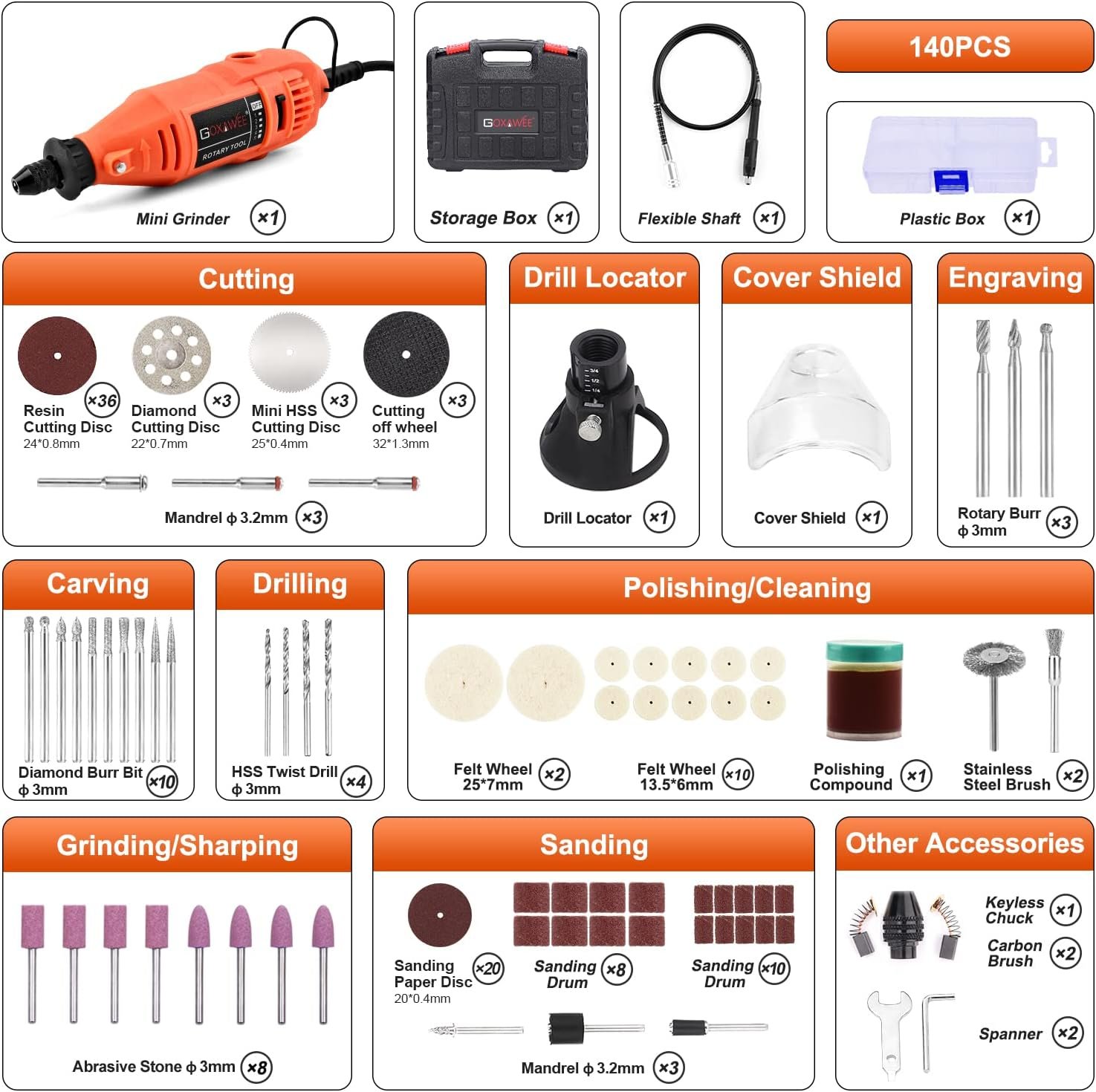 GOXAWEE Rotary Tool Kit Review