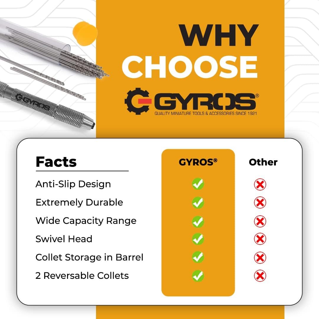 GYROS Swivel Head Pin Vise Hand Drill Review