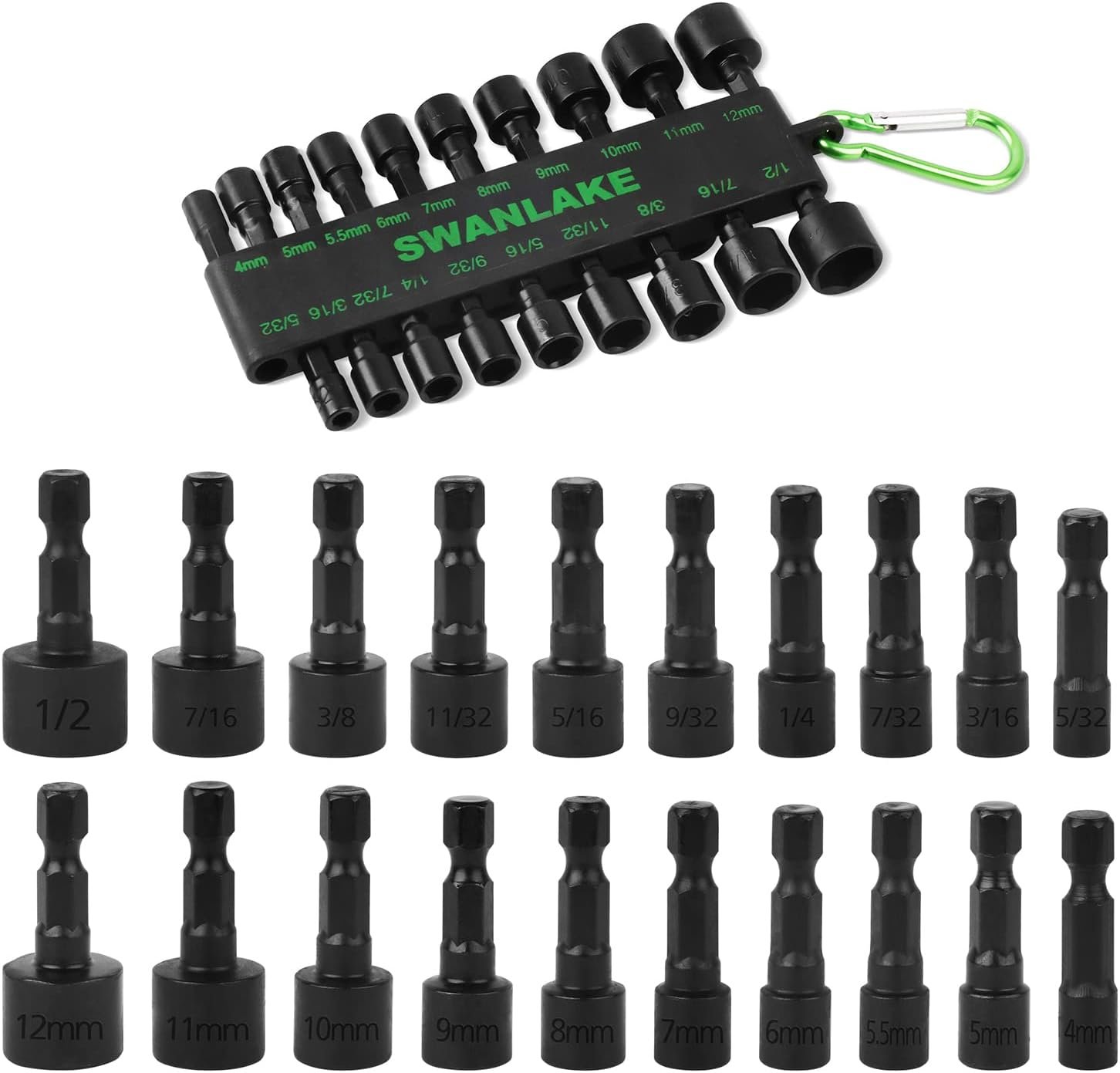 SWANLAKE 20PCS Power Nut Driver Set Review