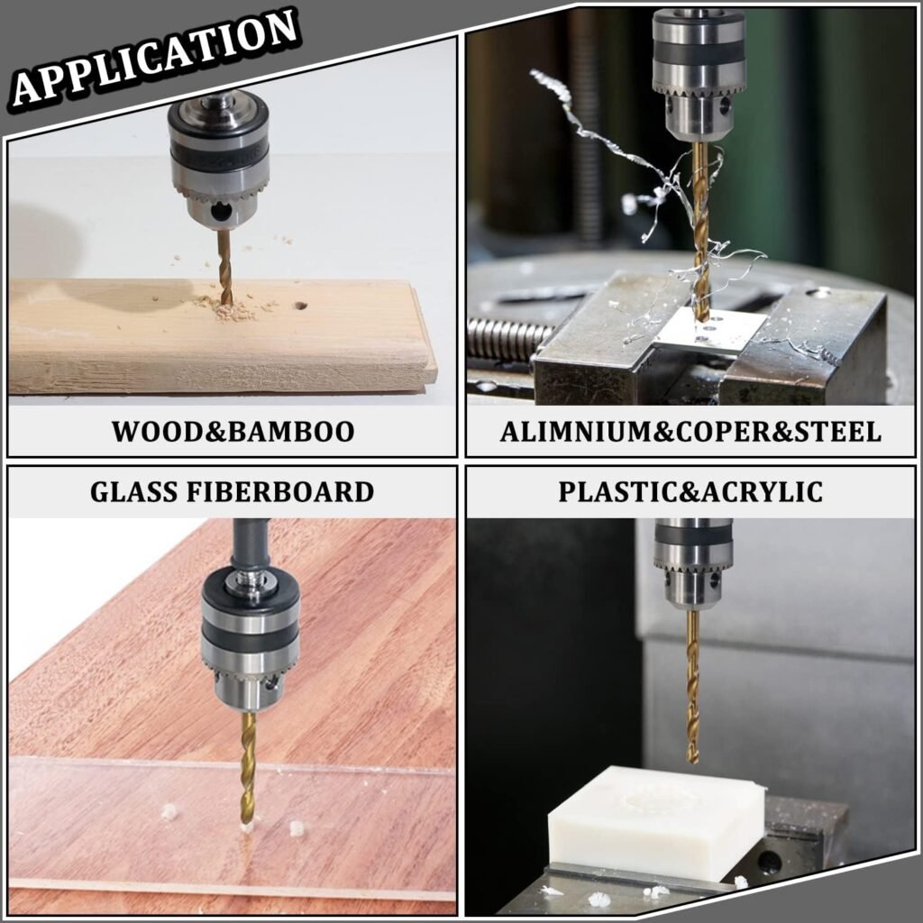 CheeMuii Powerful Speedy Hand Drill 3/8 Inch Manual Drill with 9Pcs Drill Bit Set Chuck and Key for Wood Plastic Soft Metal